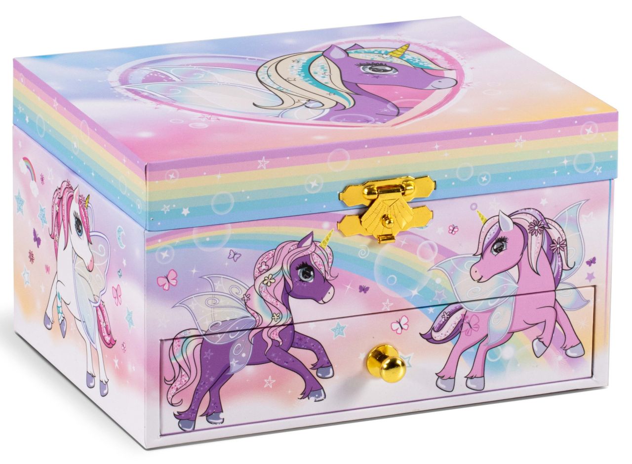 Schmuckkästchen Musikdose Einhorn