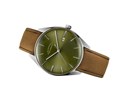 Elka Klokk - Konjakk Lærreim - Tidløs Eleganse ⌚ D05-0804