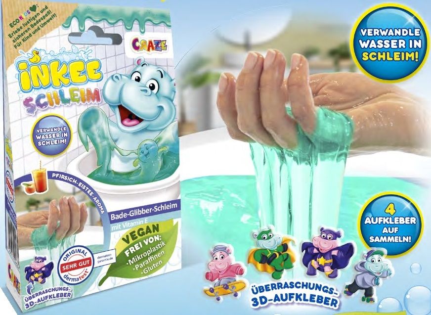 Inkee Bade-Glibber-Schleim Hippo