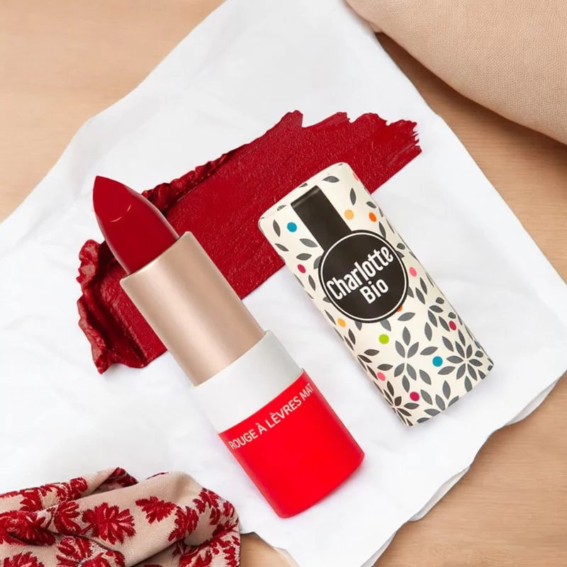 Matter Lippenstift Passionsrot BIO - 3.5g - Charlotte Bio