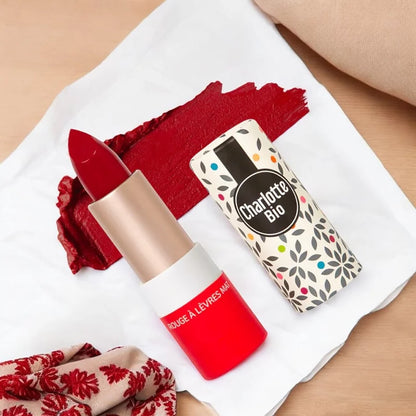 Matter Lippenstift Passionsrot BIO - 3.5g - Charlotte Bio