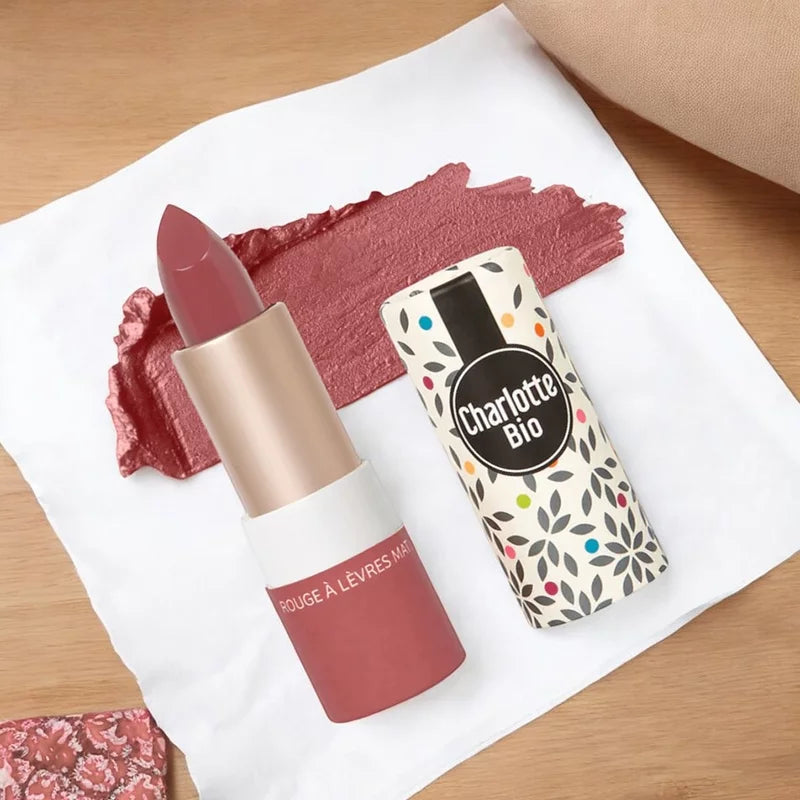 Matter Lippenstift Rosa-Rot BIO - 3.5g - Charlotte Bio