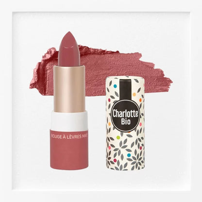Matter Lippenstift Rosa-Rot BIO - 3.5g - Charlotte Bio