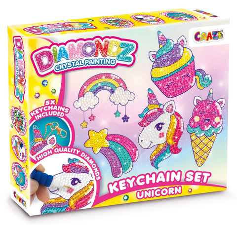 Diamondz Painting Key Chain Set Unicorn