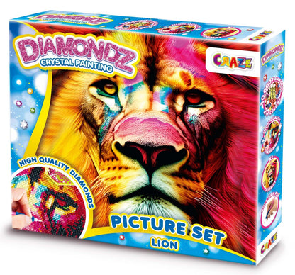 Diamondz Painting Picture Set Löwe