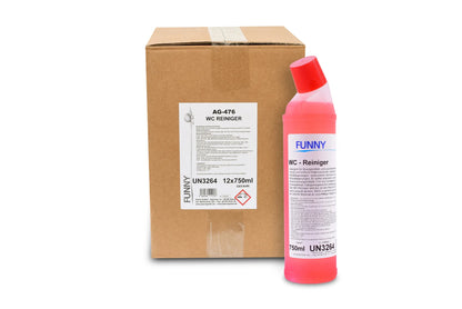 Détartrant WC, épais, bouteille de 750 ml, pH <2