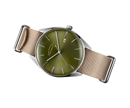 Elka Klokke - Beige Nato Stropp for Moteriktig Tidskeeping ⌚ D05-0901