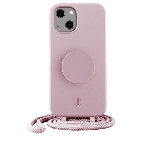 iPhone 14 Plus, Necklace PopSockets Cover rose