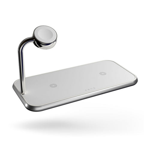 Dual Wireless Charger + Watch weiss
