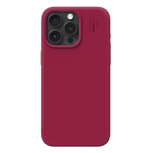 iPhone 15 Pro Max, MagSafe Silikon Cranberry