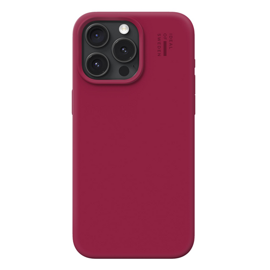 iPhone 15 Pro Max, MagSafe Silikon Cranberry