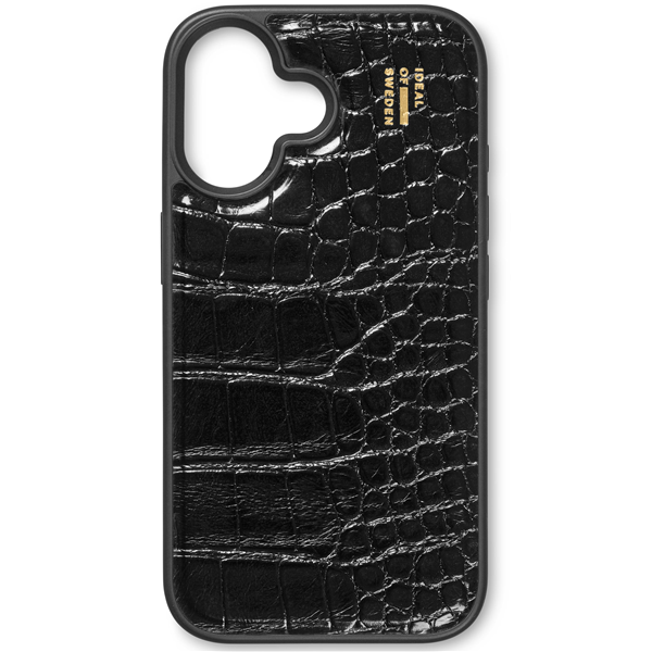 iPhone 16, MagSafe Vegan Leather Black Croco