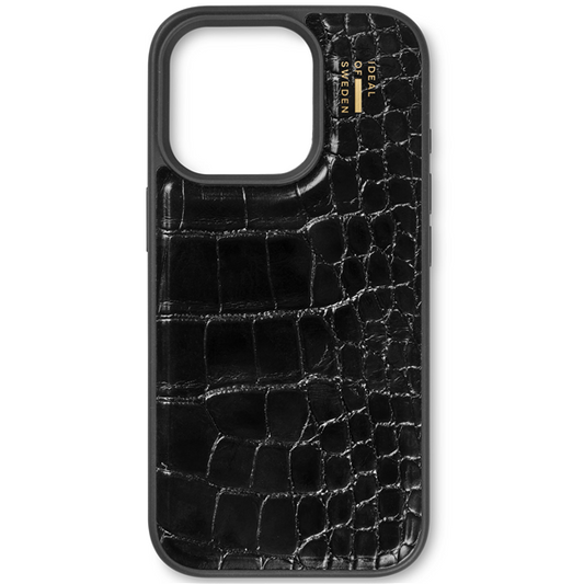 iPhone 16 Pro Max, MagSafe Vegan Leather Black Croco