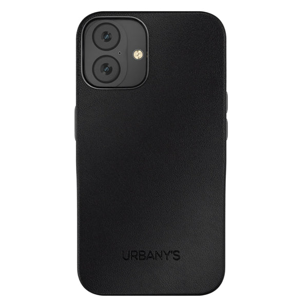 iPhone 16, Veganes Leder, Schwarz