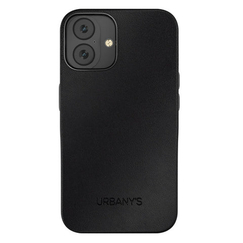 iPhone 16, Veganes Leder, Schwarz