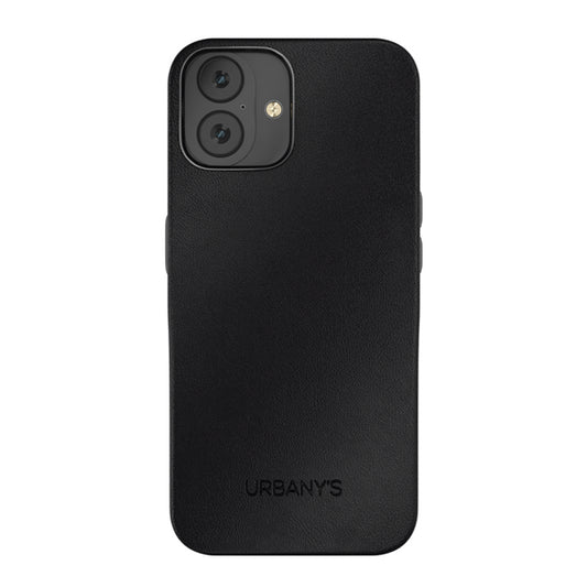 iPhone 16 Plus, Veganes Leder, Schwarz