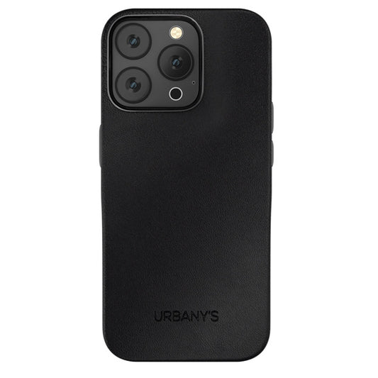 iPhone 16 Pro, Veganes Leder, Schwarz