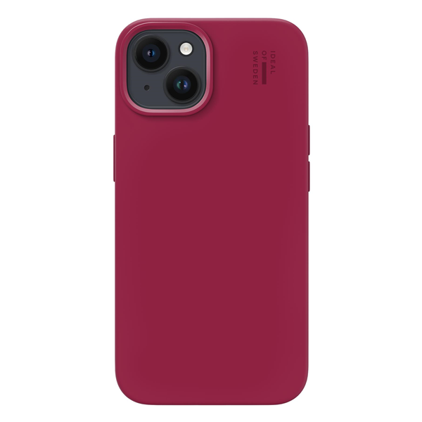 iPhone 16e / 15 / 14 / 13, MagSafe Silikon Cranberry