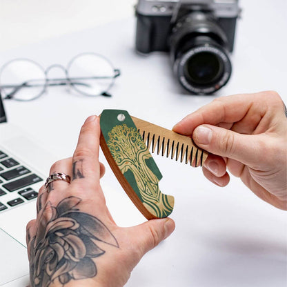 wooden beard combs 
