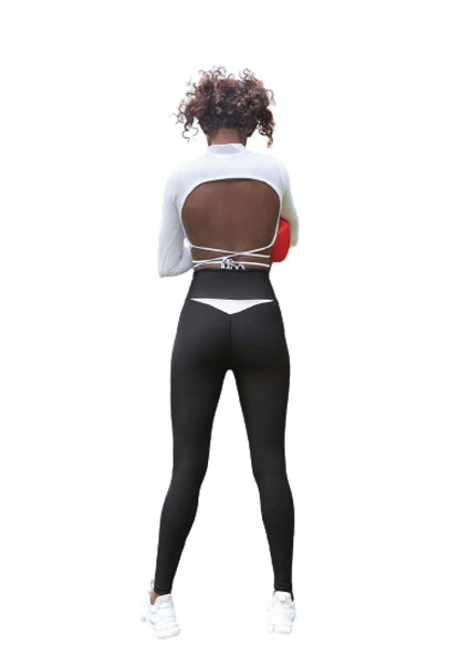 EleganceWear - Hvit langermet topp - Chic & Free✨