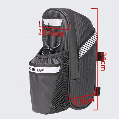 Fahrrad Satteltasche mit Flaschenhalter – 1,5L, Wasserabweisend