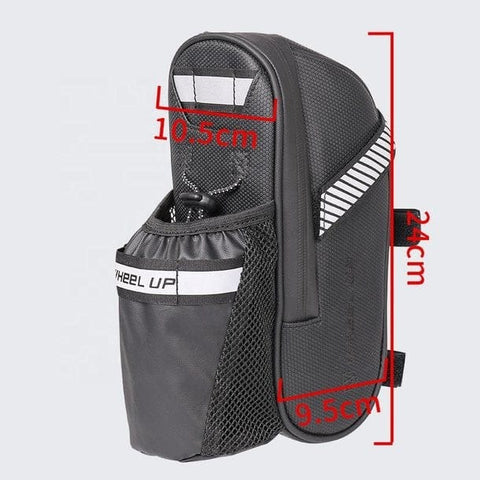 Fahrrad Satteltasche mit Flaschenhalter – 1,5L, Wasserabweisend