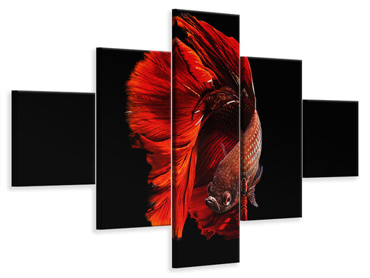 Leinwandbild 5-teilig The Red