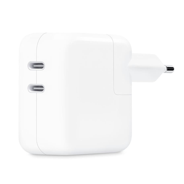 Dual USB-C Power Adapter 35W weiss