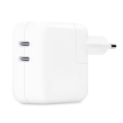 Dual USB-C Power Adapter 35W weiss