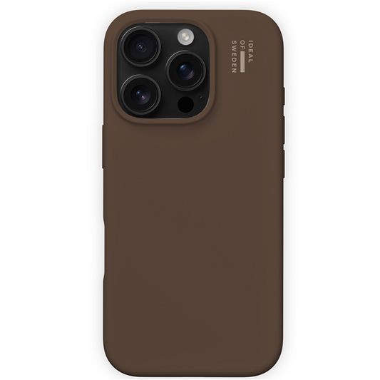 iPhone 16e / 15 / 14 / 13, MagSafe Silikon Mocha Mousse