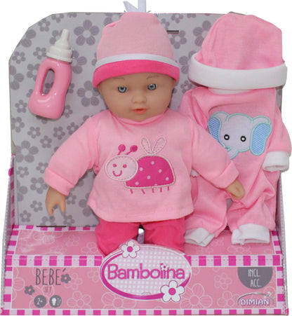 Puppe 28 cm mit Zubehör