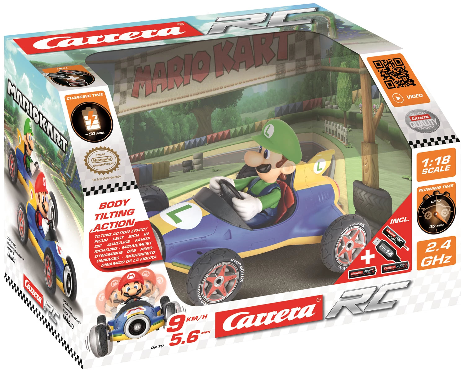 1:18 Mario Kart Mach 8 Luigi R/C