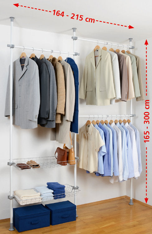 Teleskop-System HERKULES Duo weiss/grau