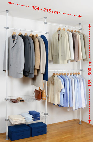 Teleskop-System HERKULES Duo weiss/grau