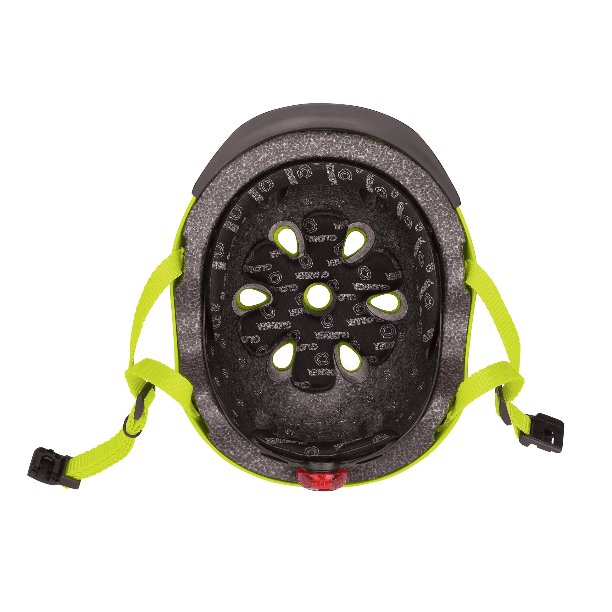 Globber | Kinderhelm | Elite Lights | XS-S | Lime green flowers