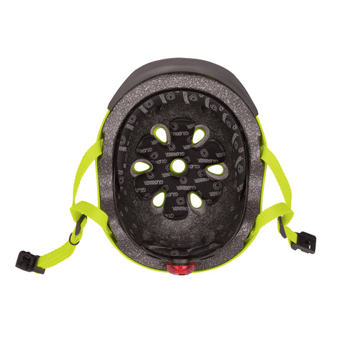 Globber | Kinderhelm | Elite Lights | XS-S | Lime green flowers