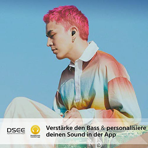 Sony WF-C700N kabellos, Bluetooth, Noise Cancelling Kopfhörer (kleine, leichte Kopfhörer mit Bluetooth Multipoint Connection, IPX4, bis zu 20h Akkulaufzeit, Schnellladung, iOS & Android) Schwarz