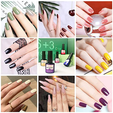 Tormay 39 Stück UV Farbgel, Nagellack Set, UV Lack Soak Off Gel Nail Polish für Nagel Design, Kunst Farbgel Nagelgel Set