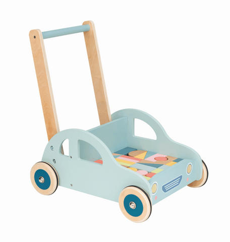 Baby Walker Auto mit Bauklötze