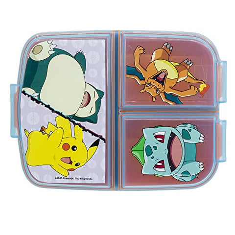 Stor BROTDOSE MIT MEHREREN FÄCHERN | POKEMON