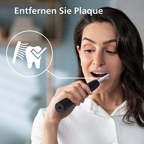Philips Sonicare 3100 – 2 x elektrische Schallzahnbürste, in Schwarz und Sugar Rose mit 2 x C2 Optimal Plaque Defense-Bürstenköpfen (Modell HX3675/15)