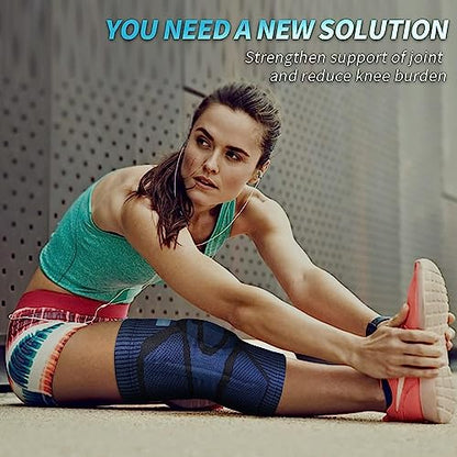 NEENCA Kniestütze, Komprimierte Kniebandage mit Patella Gel Pads & Feder Seitenstabilisatoren, Medizinischer Knieschützer für Laufen, Meniskusriss, Arthritis, Gelenkschmerzlinderung, ACL, Erholung