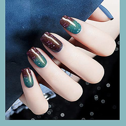 Allenbelle Thermo UV Nagellack mit abgetrenntem Decklack Basislack 7,3 ml 7