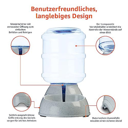 Amazon Basics Futter- und Wasserspender für Haustiere, Tränke, Größe S