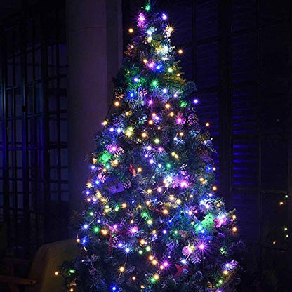 YASENN 300Led 30M Lichterketten mit 8 Beleuchtungsmodi, Niederspannungs-Lichterketten für Weihnachtsbaumpartys im Innen- und Außenbereich, Hochzeit, Garten, Weihnachtsdekoration (Mehrfarbig)