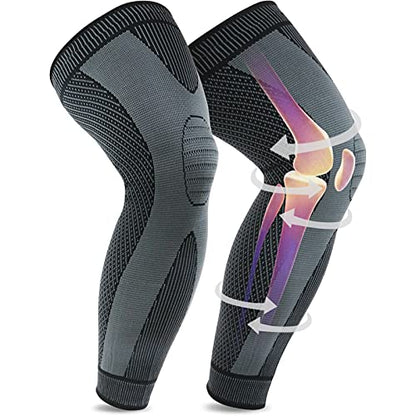 beister Kompression Kniebandage Männer & Damen, Sport Knieschoner, Kniestütze, Medizinischer Knieschützer, Knie Wärmer für Laufen,Meniskusriss,ACL,Arthrose,Gelenkschmerzlinderung（Paar）