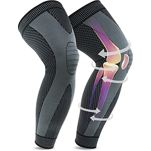 beister Kompression Kniebandage Männer & Damen, Sport Knieschoner, Kniestütze, Medizinischer Knieschützer, Knie Wärmer für Laufen,Meniskusriss,ACL,Arthrose,Gelenkschmerzlinderung（Paar）