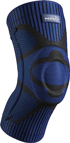 NEENCA Kniestütze, Komprimierte Kniebandage mit Patella Gel Pads & Feder Seitenstabilisatoren, Medizinischer Knieschützer für Laufen, Meniskusriss, Arthritis, Gelenkschmerzlinderung, ACL, Erholung