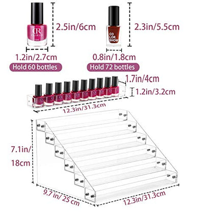 Benbilry Nagellack Organizer Nagelllack Ständer Nagellack Display Nagellack Regal Acryl Nagellack Aufbewahrung (6 Schichten)