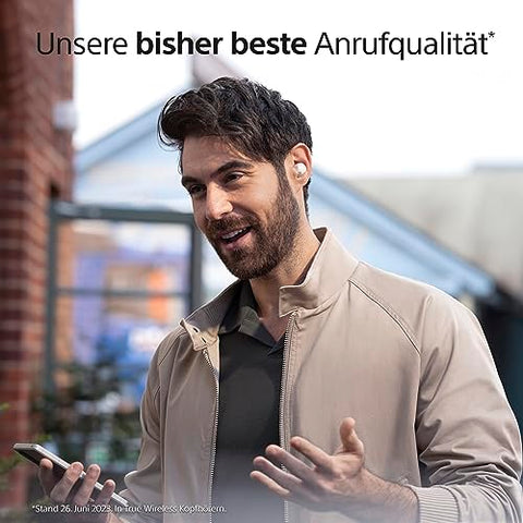 Sony WF-1000XM5 Kabellose Noise Cancelling Kopfhörer, Bluetooth, In-Ear-Kopfhörer, Mikrofon, bis zu 24 Stunden Akkulaufzeit, Schnellladefunktion, IPX4, iOS & Android kompatibel - Silber